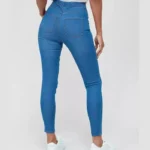 Woman-wearing-essential-stretch-jeggings—high-waist-skinny-denim