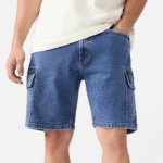 Steel-Blue-Denim-Shorts