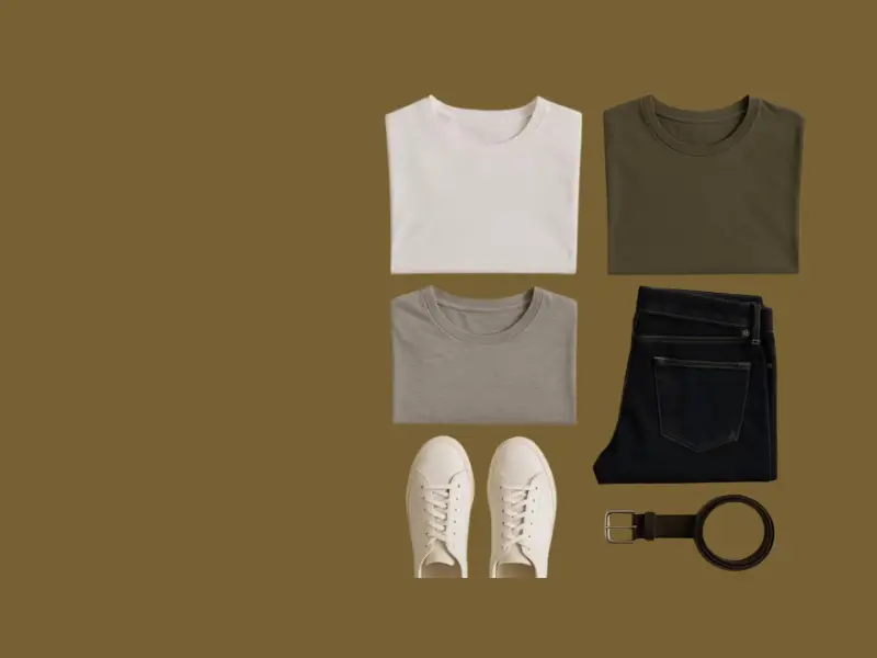 Casual-and-formal-shirts-with-pants-&-leather-belts— Men’s-Wardrobe-collection-by-Denim-Apparels