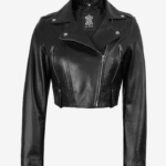 Women’s Cropped Leather Jacket
